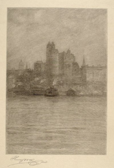 Neder-New York in een mist door Henry Wolf