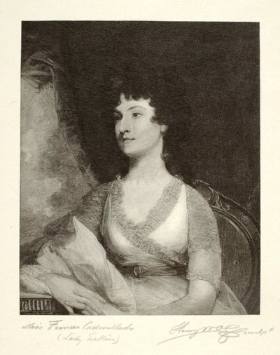 Miss Frances Cadwalader (Lady Erskine) door Henry Wolf
