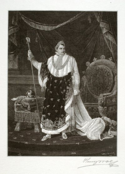 Napoleon als keizer door Henry Wolf