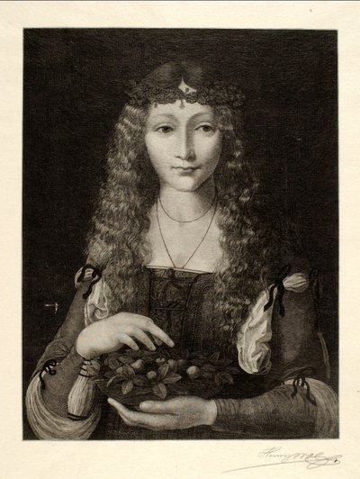 Portret van een meisje door Henry Wolf