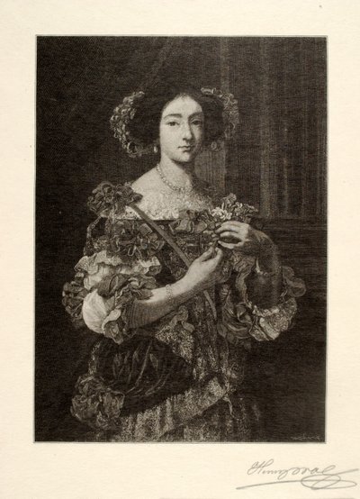 Portret van een dame door Henry Wolf