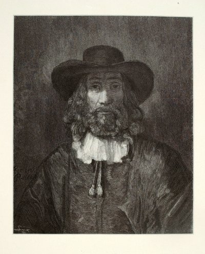 Portret van een man door Henry Wolf