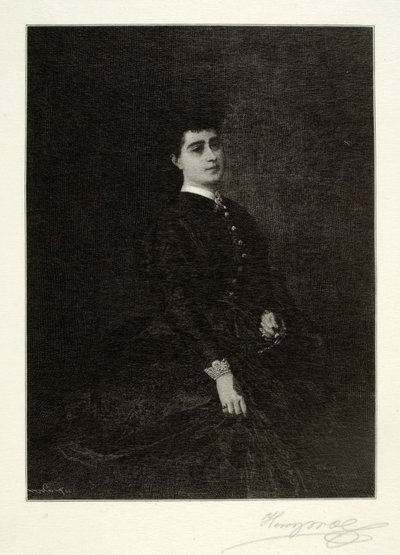 Portret van een Spaanse dame door Henry Wolf