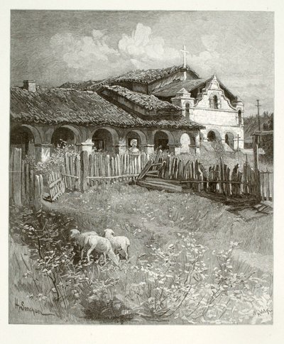 San Antonio Missie door Henry Wolf