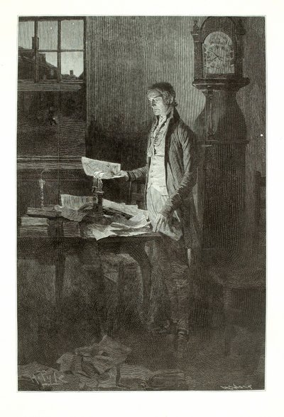 Thomas Jefferson, Schrijven van de Onafhankelijkheidsverklaring door Henry Wolf