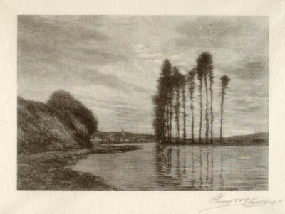 Uitzicht op de Seine (Harp der Winden) door Henry Wolf