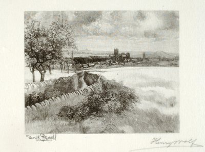 Wells, uit het noordoosten door Henry Wolf