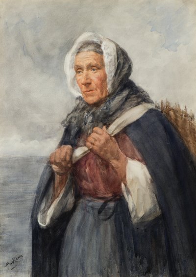Een Newhaven Visvrouw door Henry Wright Kerr