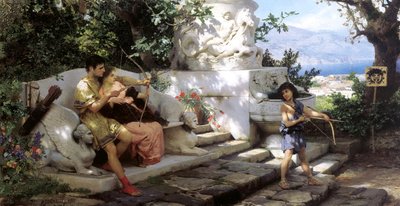 Een gevaarlijke les, 1886 door Henryk Siemiradzki
