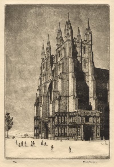 Kathedraal van Canterbury door Herbert Gordon Warlow