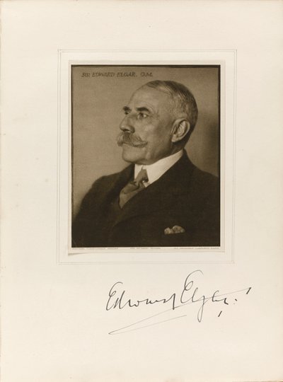 Portret van de componist Sir Edward William Elgar 1857-1934 door Herbert Lambert