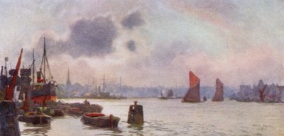 Lavender Wharf door Herbert Menzies (after) Marshall