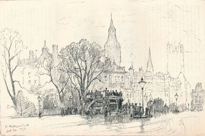 Whitehall, ca. 1893 door Herbert Menzies Marshall