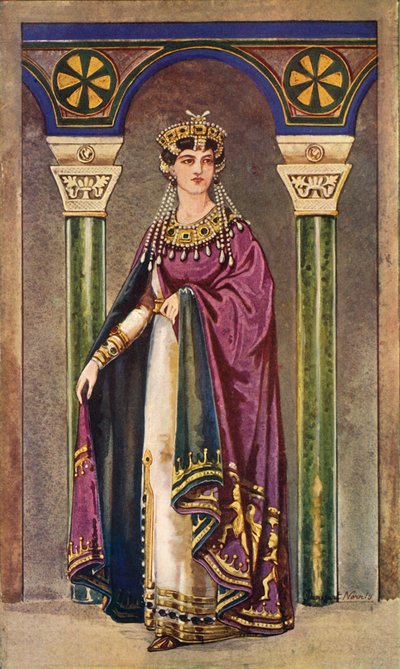 De keizerin Theodora - Zesde eeuw n.Chr. door Herbert Norris