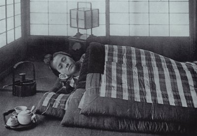 Bedtijd in Japan door Herbert Ponting