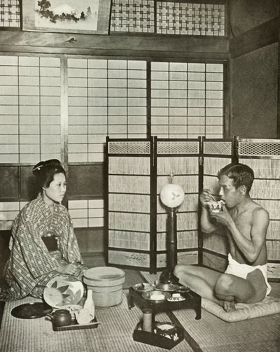 Zomerse negligé in Kumamoto door Herbert Ponting