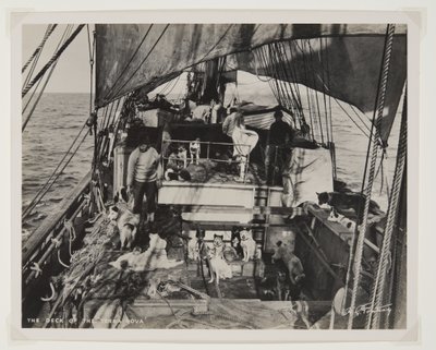 Het dek van de Terra Nova door Herbert Ponting
