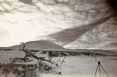 De lucht in Antarctica door Herbert Ponting