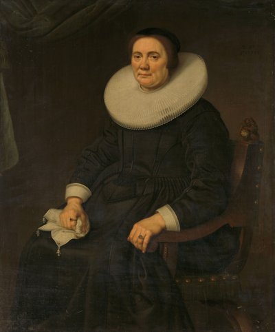 Portret van een vrouw door Hercules Sanders