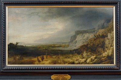 Landschap met bergen door Hercules Seghers