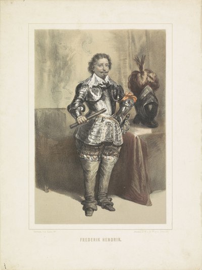 Portret van Frederik Hendrik, prins van Oranje door Herman Frederik Carel ten Kate