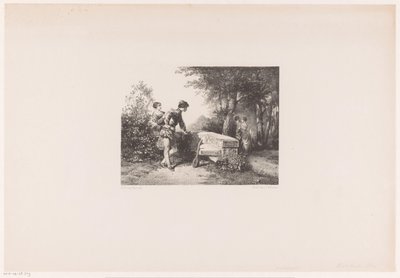 Twee paren in een park door Herman Frederik Carel ten Kate