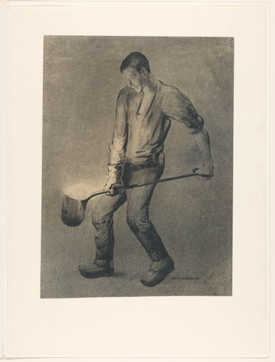 IJzergieter door Herman Heijenbrock (signed by artist)