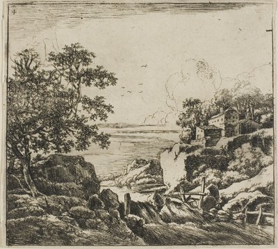 De Cascade, uit de serie Set landschappen door Herman Naijwincx