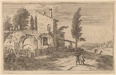 Herberg in de Ruïnes van het Paleis van de Keizers door Herman van Swanevelt