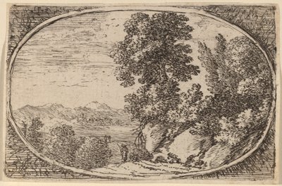 De Rots Bekroond met Bomen door Herman van Swanevelt