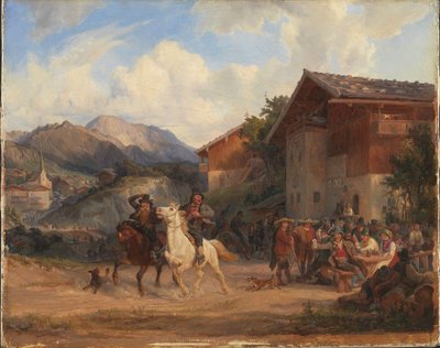 Opgezette boeren door Hermann Kauffmann the Elder