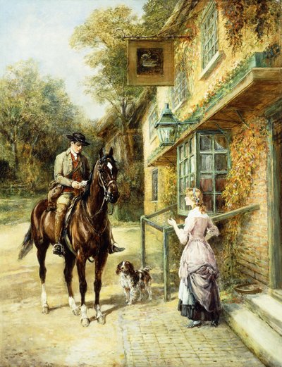 De dorpspostbode door Heywood Hardy