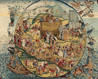 Tapijt geïnspireerd door het werk van Jheronimus Bosch, ca. 1560 door Hieronymus (after) Bosch