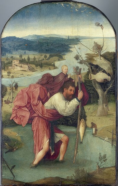 Heilige Christoffel door Hieronymus Bosch