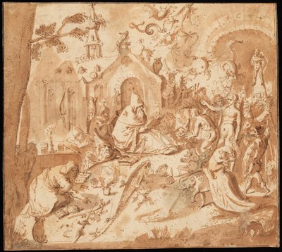 De verzoeking van St. Antonius door Hieronymus Bosch