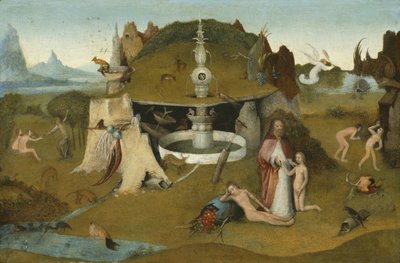 De tuin van het paradijs, 1510-20 door Hieronymus Bosch