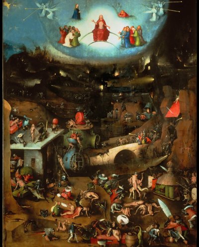 Het Laatste Oordeel Drieluik, centraal paneel door Hieronymus Bosch