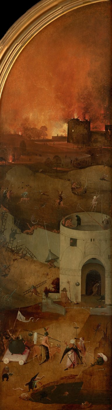 Het Laatste Oordeel Drieluik, rechterpaneel, ca. 1490-1510 door Hieronymus Bosch