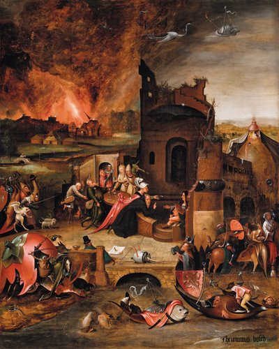 De Verleiding van Sint Antonius de Grote door Hieronymus Bosch