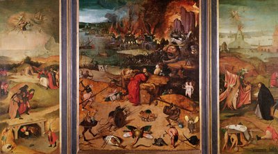 Drieluik van de verzoeking van St. Antonius door Hieronymus Bosch