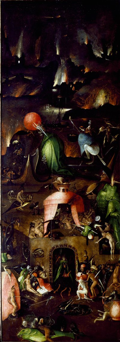 Drieluik van het Laatste Oordeel (rechter paneel, Hel) door Hieronymus Bosch