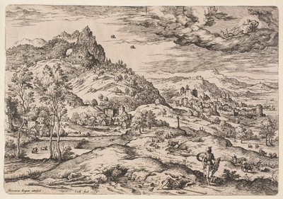 De doop van de eunuch door Hieronymus Cock