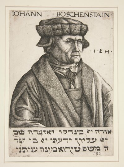 Portret van Johann Böschenstein door Hieronymus Hopfer
