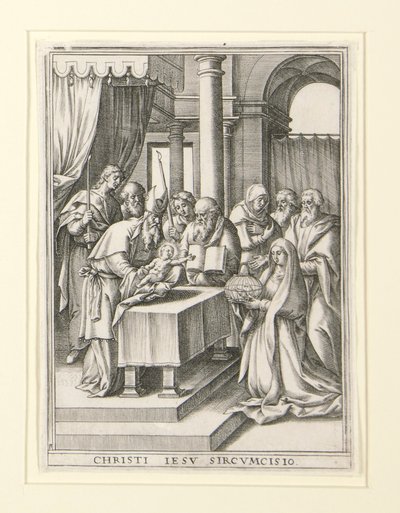 Zes scènes uit het leven van de Maagd door Hieronymus Wierix