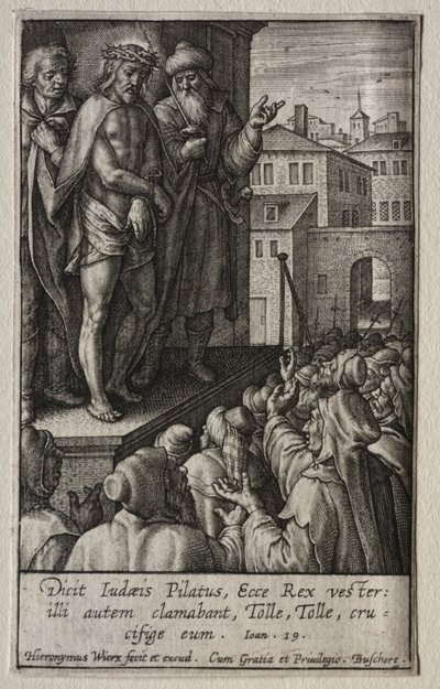 De Passie: Ecce Homo door Hieronymus Wierix