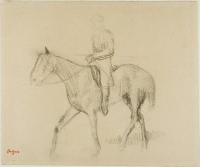 Paard en ruiter door Hilaire Germain Edgar Degas