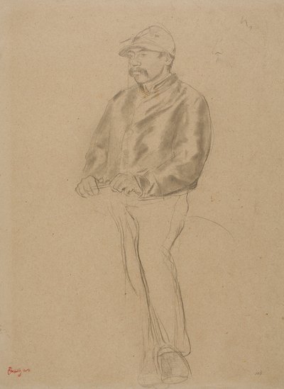 Jockey door Hilaire Germain Edgar Degas