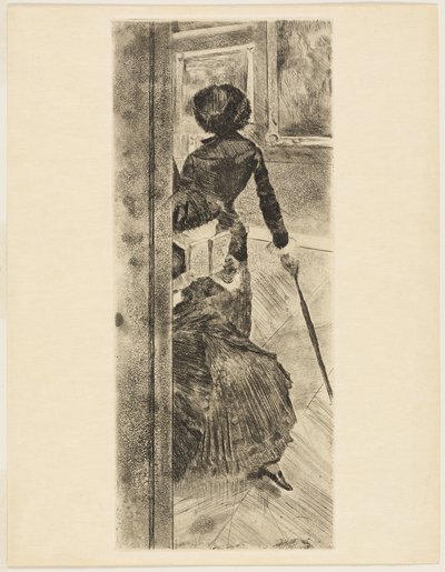 Mary Cassatt in het Louvre: De schilderijengalerie door Hilaire Germain Edgar Degas
