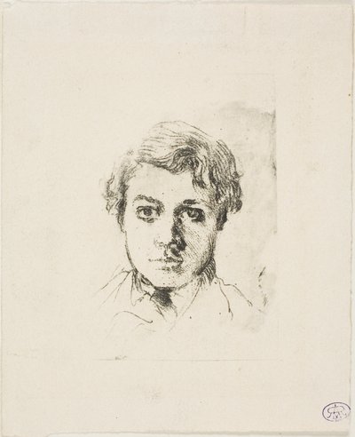 René De Gas, de broer van de kunstenaar door Hilaire Germain Edgar Degas