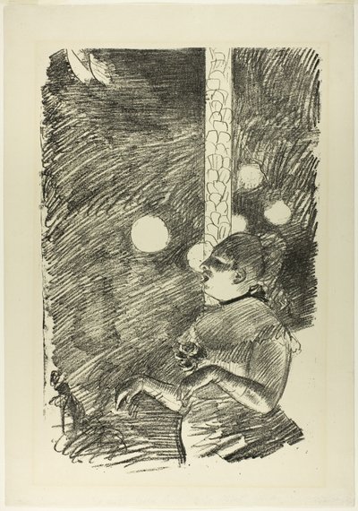 Het lied van de hond door Hilaire Germain Edgar Degas